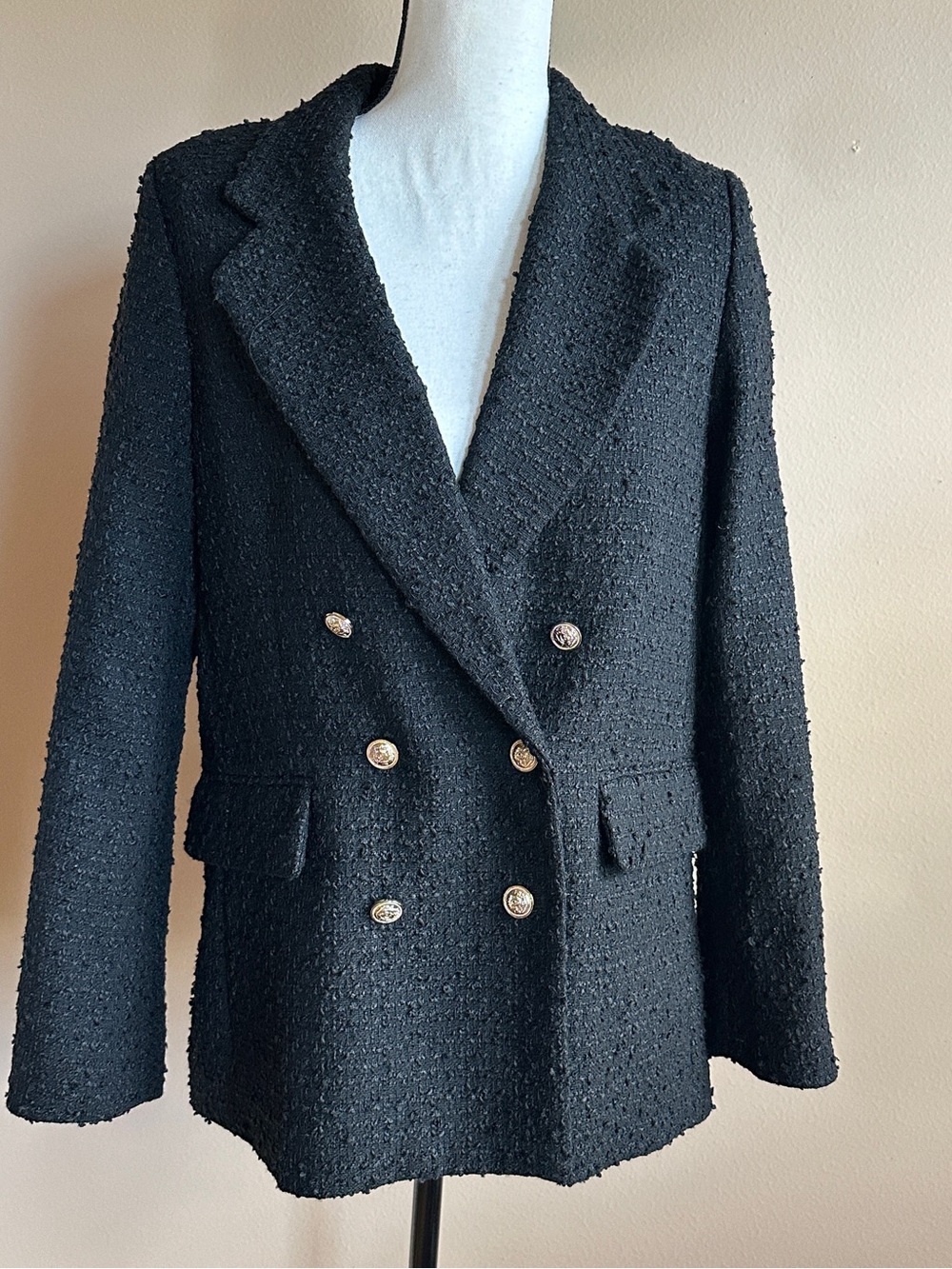 H&M Double-breasted Bouclé Jacket - Picture 7 of 11